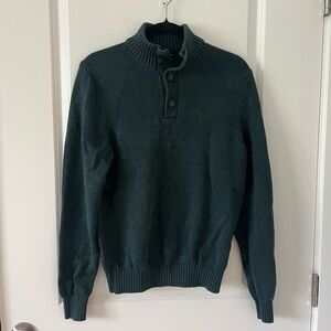 Izod Green Button Up Sweater